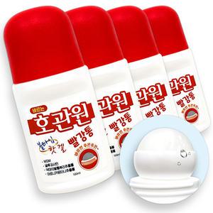 바르는 호관원 빨강통 핫겔 100ml X4개 스포츠 겔 마사지 크림 근육 통 물 파스 볼 타입 스틱 형