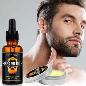 100% 천연 샌달우드 향기 30ml 비어드 오일  밤 부드럽게 강화 모이스춰라이징 남성 수염 그루밍 케어 제품