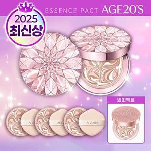 [에이지투웨니스][믿쓰진]AGE20S 에센스 커버 팩트 더 블루밍(본품*2+리필*3+미니 팩트*1)