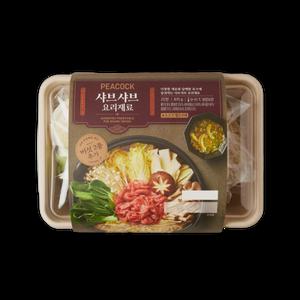 피코크 샤브샤브 요리재료 870g 1개 캠핑 요리 밀키트 간편식