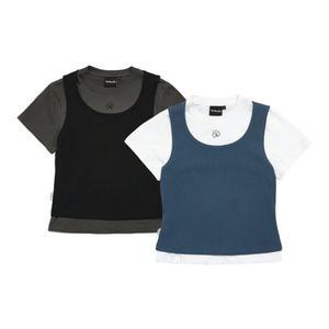 [마크곤잘레스] 클러브 레이어드 우먼즈 반팔 티셔츠 2colors