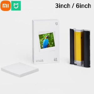샤오미호환 Mijia 포토 프린터 1S 인화지 3인치/6인치 무잉크 인쇄 다채로운 안티 페이딩 고화질
