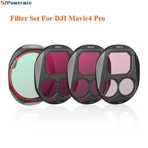 DJI Mavic 4 Pro ND 필터(ND8163264) 4개 - STARTRC 시네마틱 드론용 고품질 다층 코팅 렌즈 필터