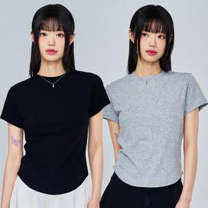 에센셜 골지 반팔티 3color