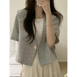 [카라]KARRA 원버튼세미크롭자켓 A5M0096_P391793817