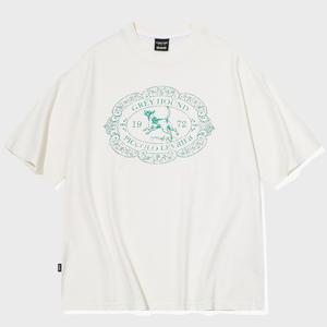 하운드참 반팔티 스타화이트