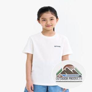 [아웃도어 프로덕츠 키즈][온라인전용]백그래픽 반팔티 (아이보리) OD252ISS91_IVY