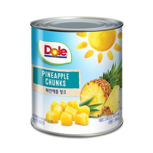 돌 파인애플 청크 3kg 1박스 6개