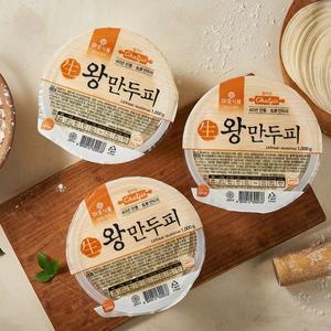 [기타]마포왕만두피 1,000g (50장)  얼리지 않은 생만두피 (지름13.5cm)