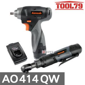 아임삭 AO414QW 3G 충전 콤보세트 14.4V 2.0Ah*2개 AW414Q 3G+AI414RW 임팩트렌치 + 라쳇