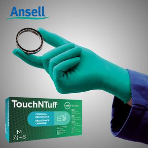 안셀 일회용 내화학장갑 터치앤터프 100매입 92-600 니트릴 TouchNTuff