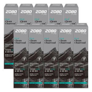 2080 퓨어솔트 치약 차콜블랙, 125g, 10개