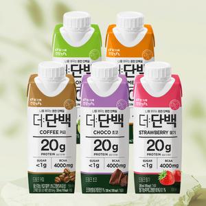 빙그레 더단백 드링크 250ml 18팩 + 18팩 (초코/카라멜/커피/딸기/멜론)
