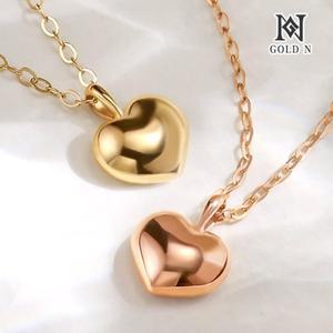 [골드앤] 14K 블러셔 하트 목걸이