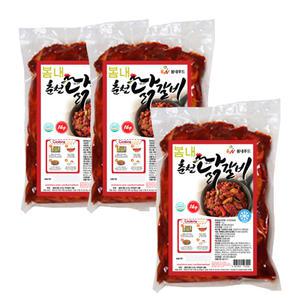 봄내 춘천닭갈비, 1kg, 3개