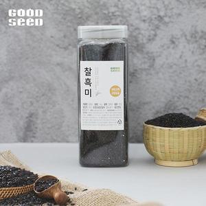 굿씨드 소포장 쌀 답례품 국내산 찰흑미 1kg/통
