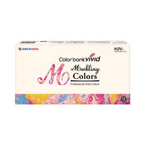 종이나라 마블링물감 12색 12ml 미술용품 그림 준비물