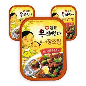 샘표 우리엄마 쇠고기장조림 110G x 3개입