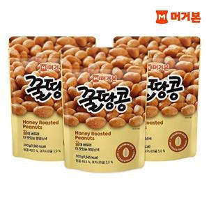 [머거본][본사직영] 견과류 대용량 영양 간식 땅콩 꿀땅콩 300g 3봉