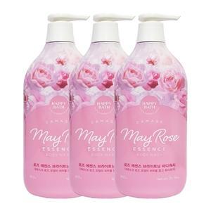 해피바스 로즈 에센스 브라이트닝 바디워시 900g x3