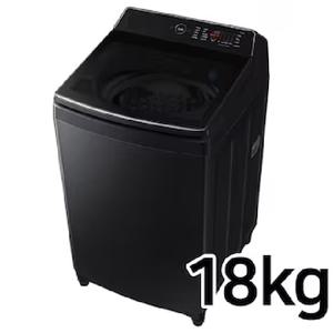 삼성전자 그랑데 통버블 WA18CG6K46BV 일반세탁기 블랙캐비어 (운송료상이)