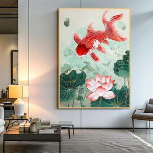 연꽃 연꽃그림 직사각형 액자 풍수지리 풍수그림 사업운 합격운 승진운 성취운 행운 번영운 사업 선물 오픈