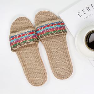 층간소음방지 시원한 여름 린넨 마 슬리퍼 실내화 거실화
