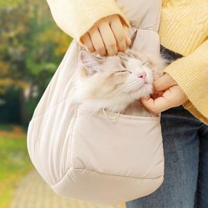 강아지 크로스백 고양이 산책 가방 보자기 애견 반려견 반려동물 이동 기내 가방 슬링백