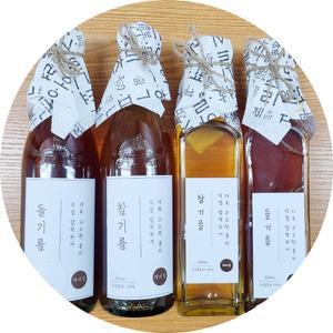 방앗간 당일 압착제조 수입 참기름350ml