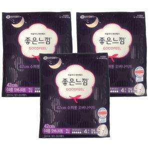 좋은느낌 수퍼롱 오버나이트 42cm 4입x8팩 수퍼롱오버 좋은느낌수퍼롱