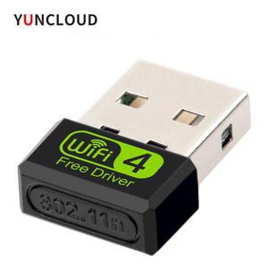 무선랜카드 데스크탑 PC 노트북용 미니 와이파이 어댑터 USB 프리 드라이버 동글 네트워크 카드 이더넷 무선 수신기 150Mbps