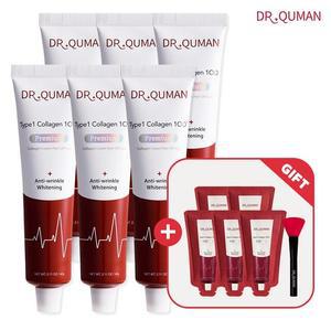 닥터큐먼 T1콜라겐100 크림팩 60gX6+10gX5+스파출러