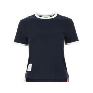 24SS 톰브라운 반팔 티셔츠 FJS075A00042415 NAVY DOM