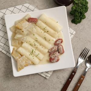 사계절 떡볶이 밀키트 하얀크림맛 쌀떡 630g