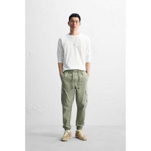 [정품] 자라 데일리 바지 ZARA 카고 팬츠 - 라이트 카키488535