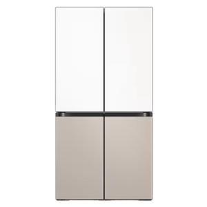 삼성전자 RF85DB90B1AP 비스포크 875L 1등급 4도어 냉장고(에센셜 화이트+베이지) 전국추가비용없음 대성가전