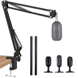 세이렌 V3 미니 붐 암 레이저 미니, V2, X 및 대부분의 마이크용 마이크, 3인치/8인치에서 5인치/8인치 어댑터로 조절 가능한 가위 스탠드 바이 선몬