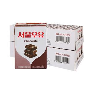 서울우유 초코 멸균우유 200ml X 48팩