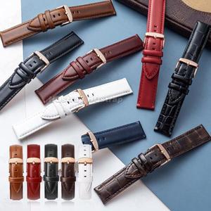DW용 정품 가죽 밴드, 다니엘 웰링턴 팔찌, 남녀공용 방수 로즈 버클, 14mm, 20mm, 22mm