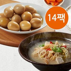 교동 황태해장국 7팩+메추리알장조림 7팩(총14팩)