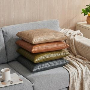 [이솔홈] 하이엔드 고급 레자 방석 45x45cm 솜포함