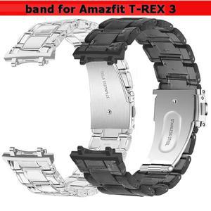 Amazfit T-REX 3 용 시계 밴드 Amazfit T Rex 3 교체 가능한 시계줄 시계 액세서리 Correa Reloj 용 투명