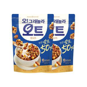 오리온 오그래놀라 오트 통넛츠 360g x 2개