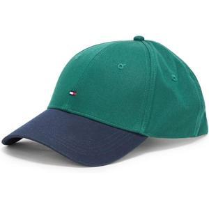 Tommy Hilfiger 남성용 코튼 플래그 로고 조절 가능 야구 모자
