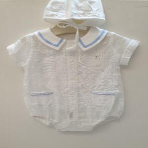 [압소바] 슈킨 거즈 반소 바디슈트(모자) AZ310646