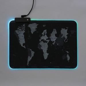 조명 세계지도 RGB LED 논슬립 게이밍패드 마우스패드 (WFHCSQO)
