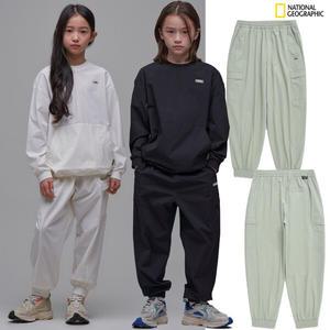 [내셔널지오그래픽키즈] K242UPT010P 카리부 우븐 트레이닝팬츠 (남아 여아 주니어)키즈 아동 여름긴바지
