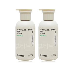 이니스프리 마이퍼퓸드 바디 워터 릴리 바디 로션 330ml + 330ml