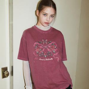 Rose Ribbon pigment TEE dustypink