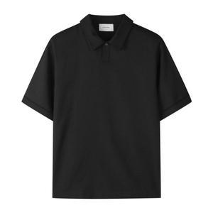 [커스텀멜로우](강남점) 우븐 카라 티셔츠 CWTAM24512BKX